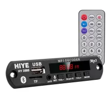 HY-3500 Mikrofonlu USB - SD - Bluetooth Kumandalı 12 Volt Oto Teyp Çevirici Dijital Player Board